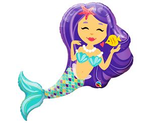 Qualatex 38In Enchanting Mermaid Supershape Foil Balloon (Multicoloured) - SG14967