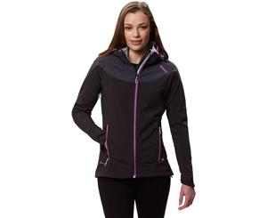 Regatta Womens/Ladies Desoto IV Woven Softshell Water Repellent Jacket - Black/Black