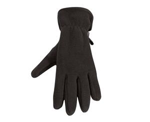 Result Unisex Active Anti Pilling Thermal Fleece Gloves (Black) - BC874