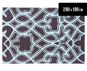 Rug Culture 280x190cm Calypso 641 Modern Rug - Smoke