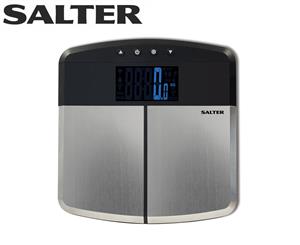 Salter Stainless Steel Digital Analyser Bathroom Scale - Silver/Black