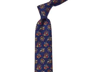 Salvatore Ferragamo Blue Scenes Silk Tie