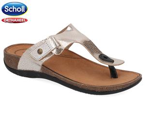 Scholl Women's Derwent Orthaheel Sandals - Silver/Multi