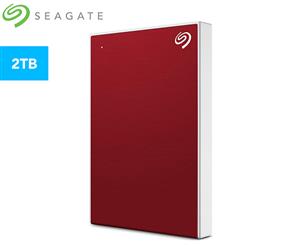 Seagate 2TB Backup Plus Slim Portable Drive - Red