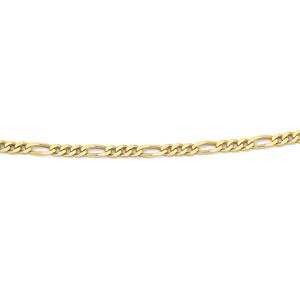 Solid 9ct Gold 50cm Figaro 3+1 Chain