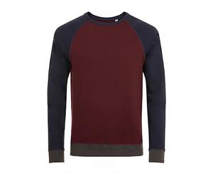 Sols Unisex Sandro Contrast Sweatshirt (Oxblood/French Navy) - PC2828