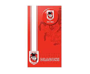 St George Dragons NRL Birthday Greeting Card with Badge