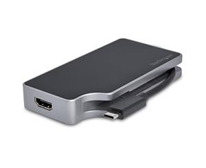 StarTech USB-C Multiport Video Adapter 4-in-1 - 95W Power Delivery - Space Gray - Aluminum - 4K60Hz - Wrap-Around Cable - USB-C Adapter (CDPVDHMDPDP)