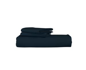 Supima Cotton Insignia Blue Duvet Cover Set in Pumice in King