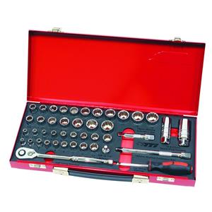 TTI 43pce 1/4inch & 3/8inch Drive Socket Set