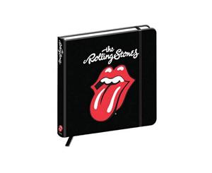 The Rolling Stones Notebook Classic Tongue Logo Official Hardback Journal - Black