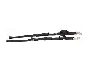 Zilco Webbing Side Reins Snap Clips Adjustable Rokko - Black