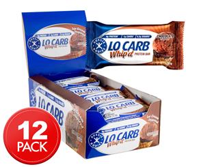 12 x Aussie Bodies Lo Carb Whip'd Chocolate Protein Bar 30g