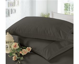 1200TC 3 Pieces Egyptian Cotton Sheet Set Single Bed Charcoal