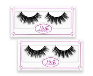 2 Packs Faux Mink Charming False Eyelashes Extension- Serena