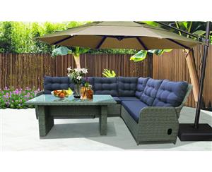 8 Seater Outdoor Recliner Lounge Set