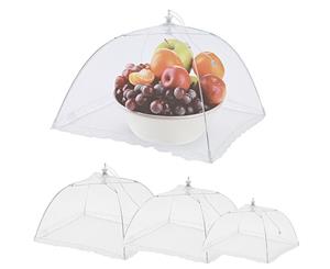 Appetito 3pcs Nylon Net Mesh Food Cover Picnic Table Tent White