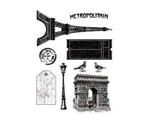 Artemio Clear Stamps 5.9In.X8.7In. Paris Vintage