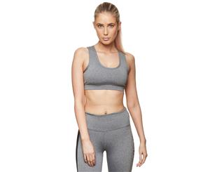 BCBGeneration Women's Lace Up Sports Bra - Heather Grey