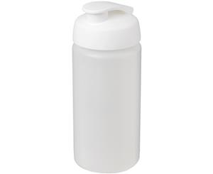 Baseline Plus 500Ml Flip Lid Sport Bottle With Grip (Transparent/White) - PF2822