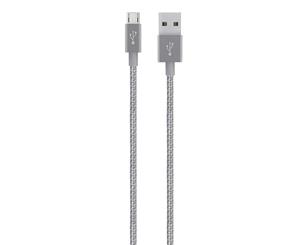 Belkin Mixit Metallic Micro USB to USB Type A Cable 1.2M - Gray