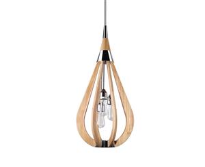 Ben 3LT Variety Light Bonito Contemporary Timber Pendant Chandelier Interior