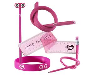 Bendy Stationery Bundle - Pink