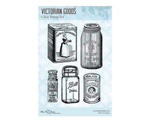 Blue Fern Studios Clear Stamps 4 inch X6 inch Victorian Goods