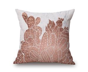 Cactus Painting on Cotton&linen Pillow Cover 80585