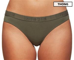 Calvin Klein Women's Thong - Beetle