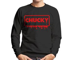 Chucky Blood Frame Logo Men's Sweatshirt - Black