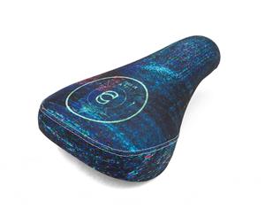 Cinema Static Stealth BMX Seat - Sublimated Stealth Bike Saddle