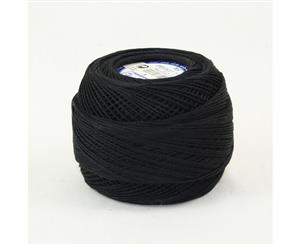 DMC Cebelia 10 Combed Cotton Crochet Thread 50g Ball Art. No. 167A #310 Black