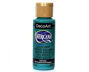 Deco Art SoSoft Fabric Acrylic Paint 2oz - Peacock Teal