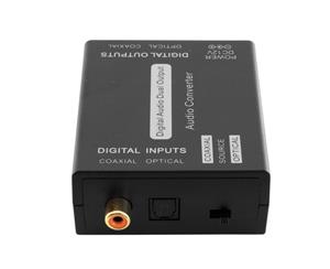 Digital Coaxial & Optical Toslink Dual Input/Output Audio Converter Adapter