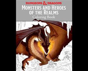 Dungeons & Dragons Monsters & Heroes of the Realms Colouring Book