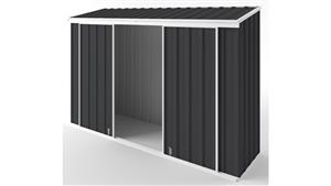 EasyShed D3008 Narrow Slider Garden Shed - Iron Grey