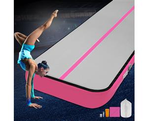 Everfit 8MX1M Airtrack Inflatable Air Track Tumbling Mat Floor Gymnastics Pink