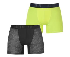 Everlast Men Training Trunk 2 Pack Mens - Black/Lime