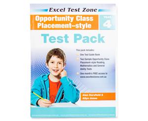 Excel Test Zone Opportunity Class Placement-Style Test Pack - Year 4