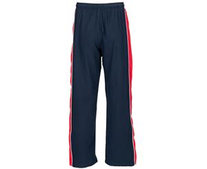 Finden & Hales Mens Contrast Sports Track Pant / Tracksuit Bottoms (Navy/ Red/ White) - RW455