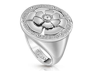 Guess womens Stainless steel Zircon gemstone ring size 16 UBR28018-56