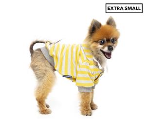 Harper & Hound X-Small Striped Hoodie - Yellow/Grey