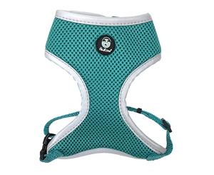 Huskimo Medium Ningaloo Aqua EasyFit Mesh Harness for Dogs