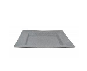 Jab Concrete Matte Square Platter Coupe 400mm