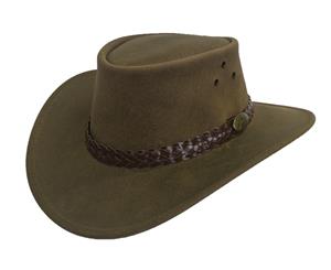 Jacaru 1006 Wallaroo Oil Western Hats - Moss