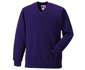 Jerzees Schoolgear Childrens V-Neck Sweatshirt (Purple) - BC579