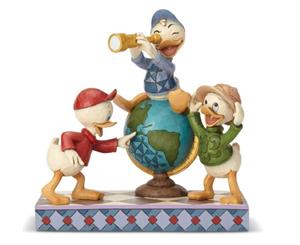 Jim Shore Disney Traditions - Huey Dewey & Louie Duck Tales Navigating Nephews Figurine