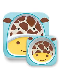 Jules Giraffe Zoo Melamine Set