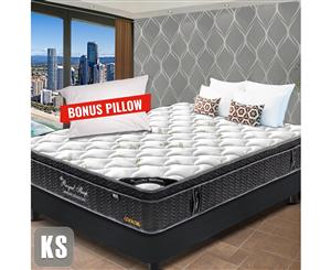 KING SINGLE Mattress Euro Top 9 Zone Pocket Spring Latex Memory Density Foam